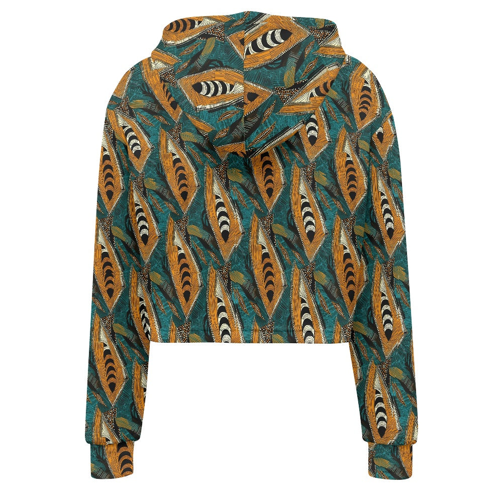 Women's midriff-baring sweatshirt - Ethnic