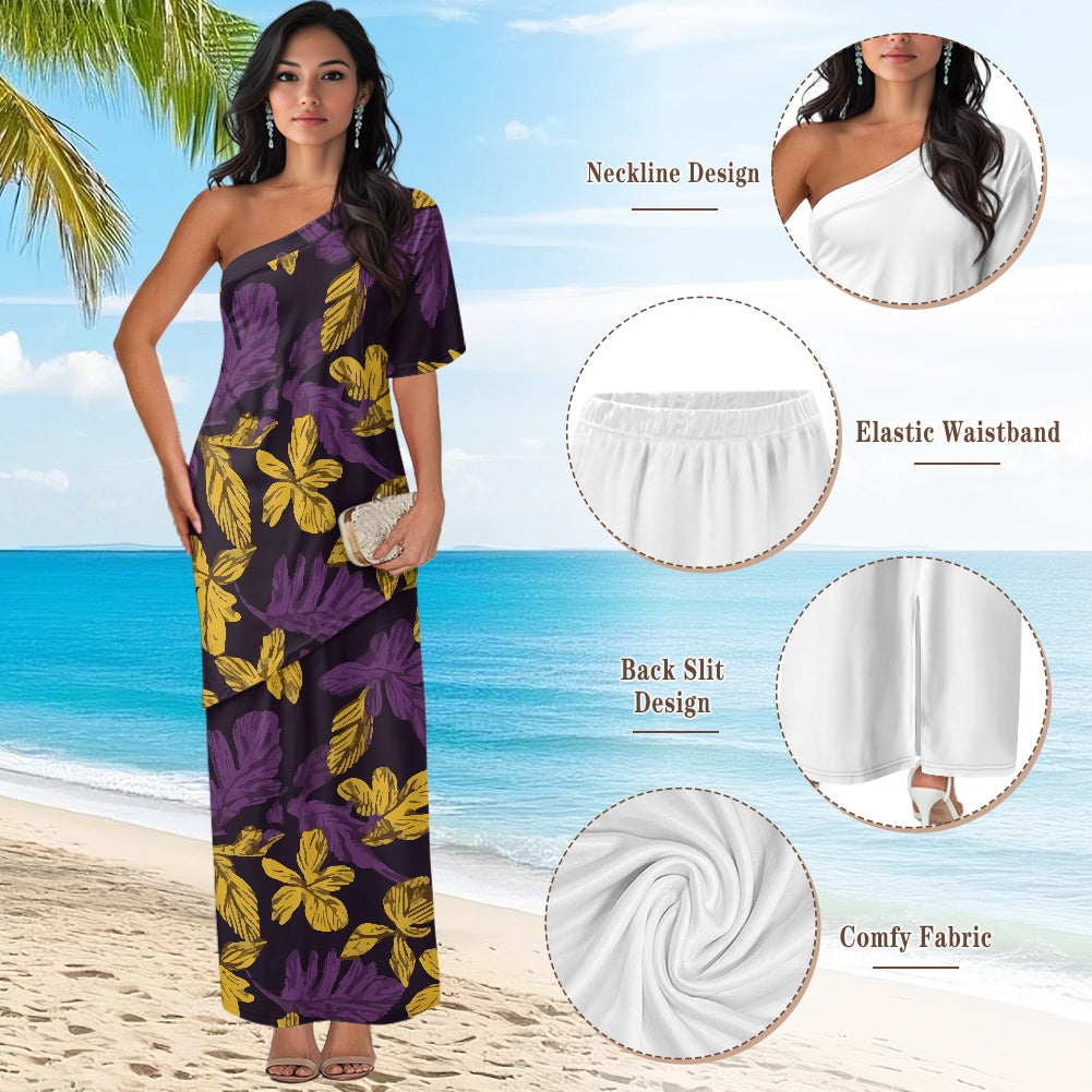 Elegant Off-Shoulder Two-Piece Dress for Women