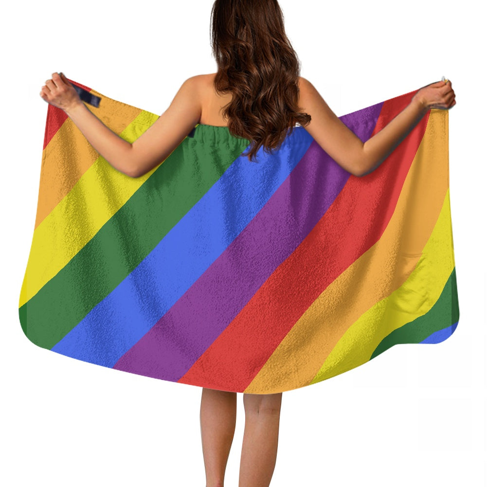 Women's Velcro Bath Towel with Pocket