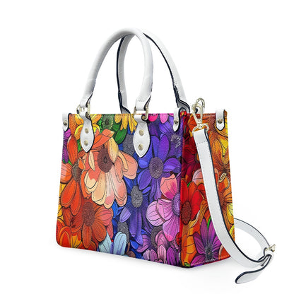 Women's PU leather twill handbag