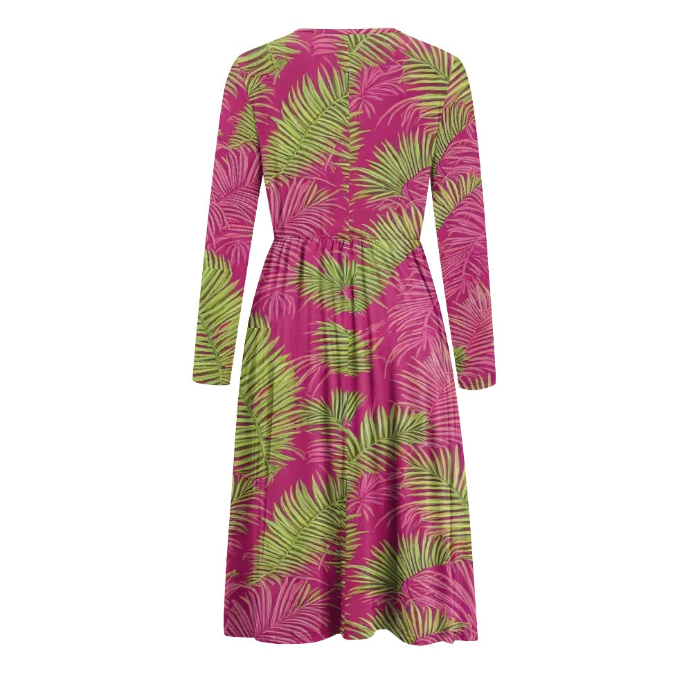 Long Sleeve Maternity Nursing Dress