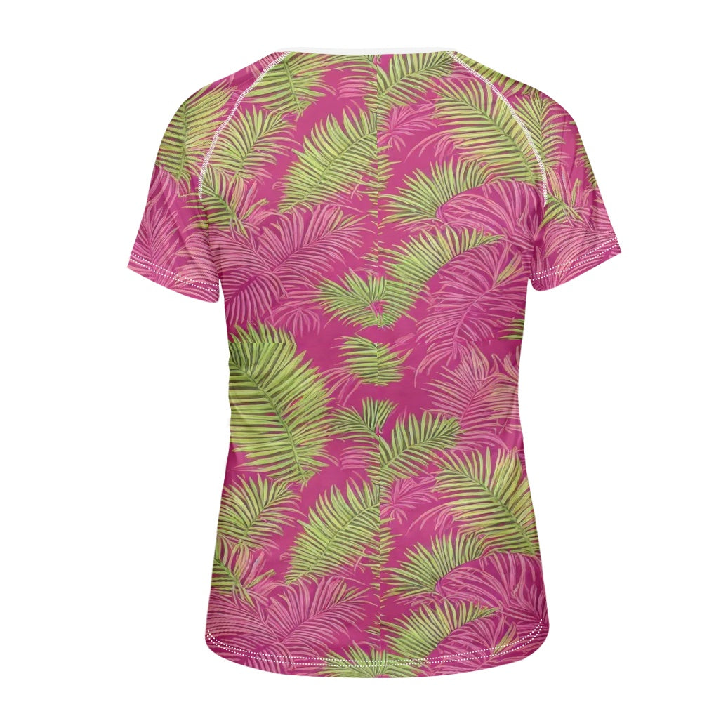 Women's round neck short sleeve T-shirt