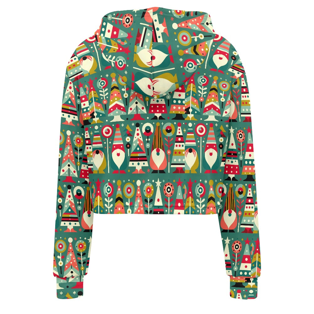 Women's midriff-baring sweatshirt - Xmas