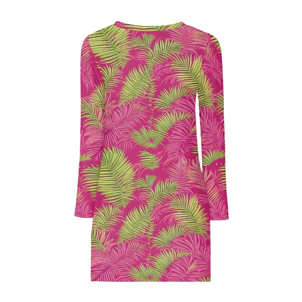Long-sleeved slim dress