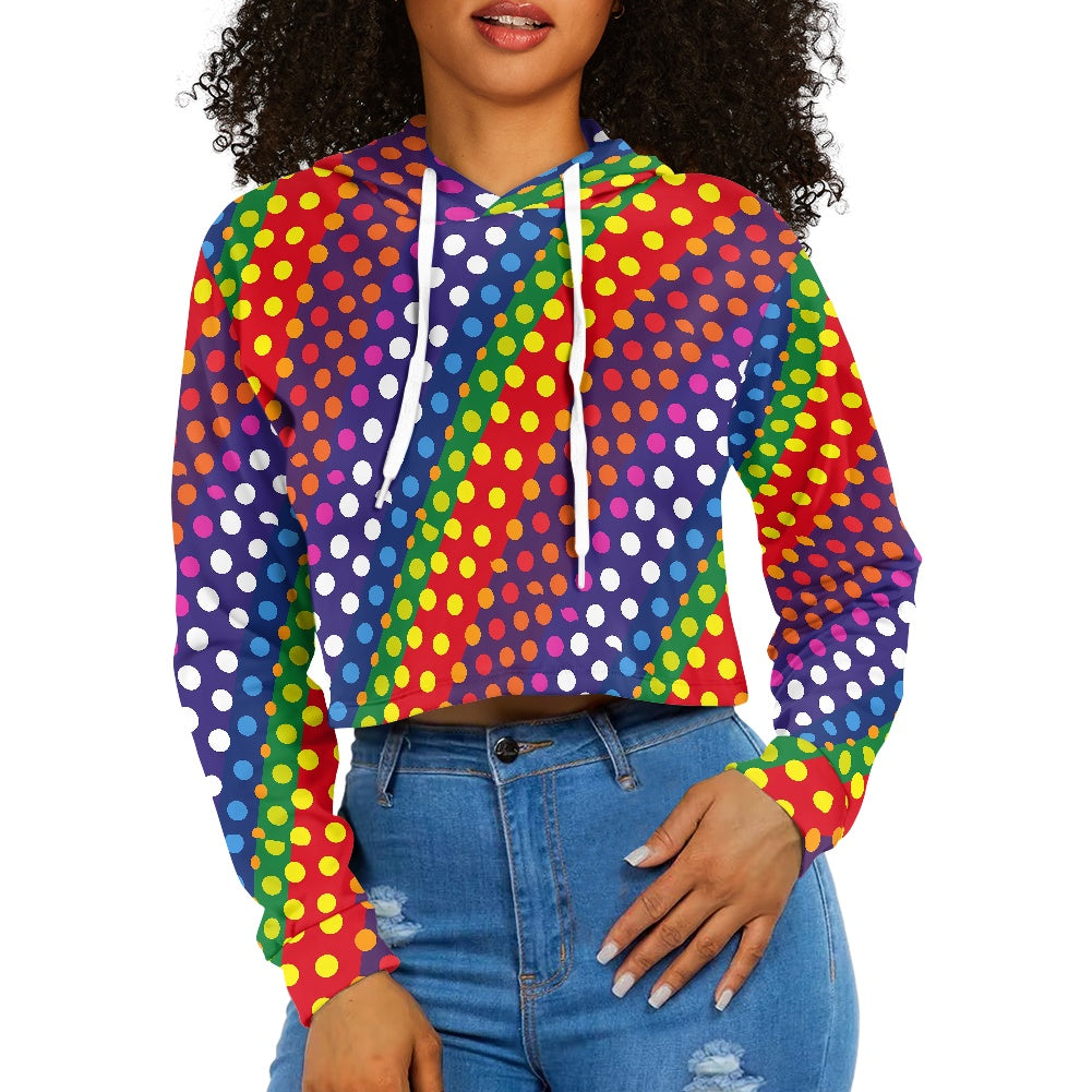 Women's midriff-baring sweatshirt