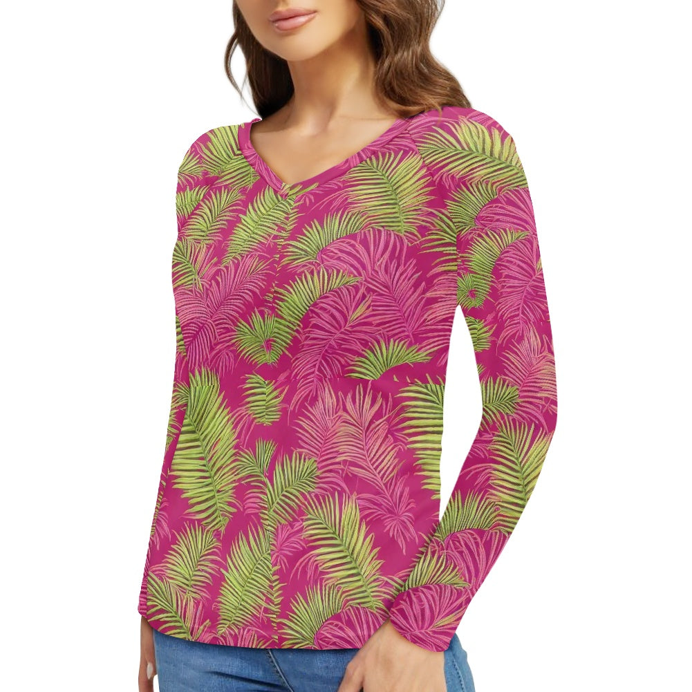 Long sleeve loose T-shirt