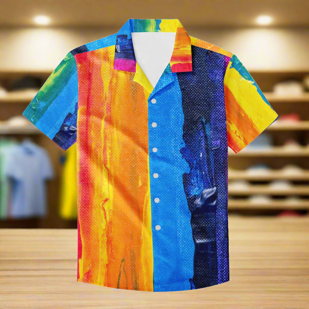 Rainbow Pride | Gay Pride | LGBTQ Pride | Men's Hawaiian Shirt | Men's Aloha Shirt