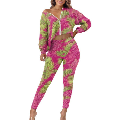 Women's long sleeve suit white