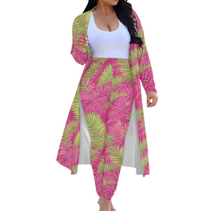Women's Long-Sleeved Cloak Set white