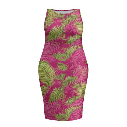 Women's sleeveless plus size dress