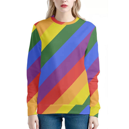 Rainbow Women's Sweatshirt white