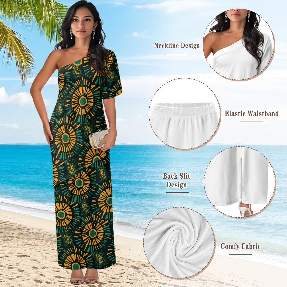 Elegant Off-Shoulder Two-Piece Dress for Women