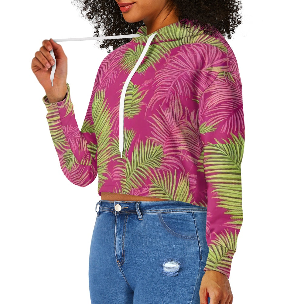 Women's midriff-baring sweatshirt