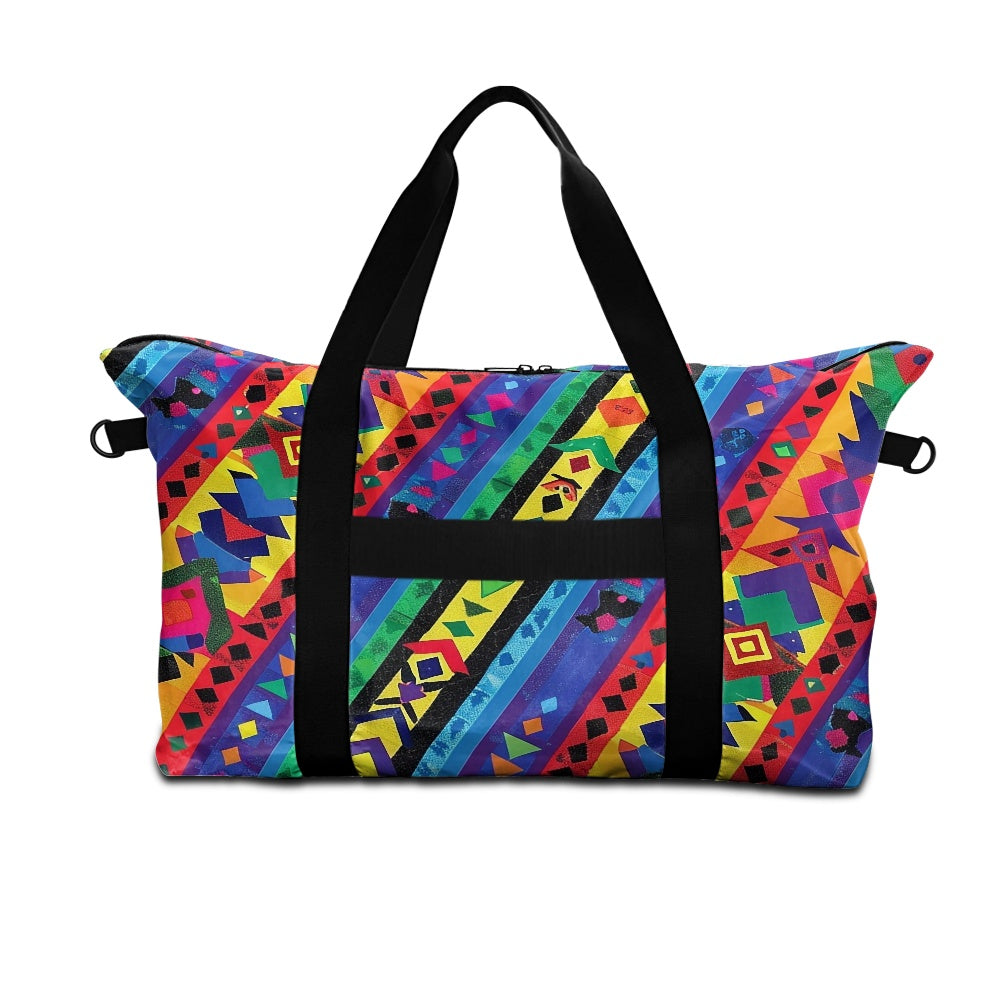 Ethnic Patterns with Rainbow Accents Lightweight luggage