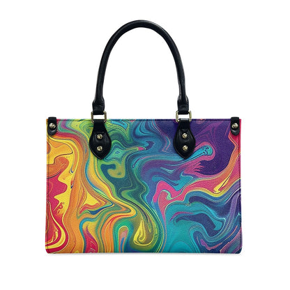 Aurora Elegance: Women’s Vibrant PU Leather Twill Handbag