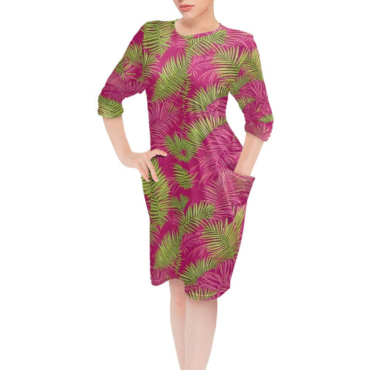 Lady Pocket Sleep Dress white