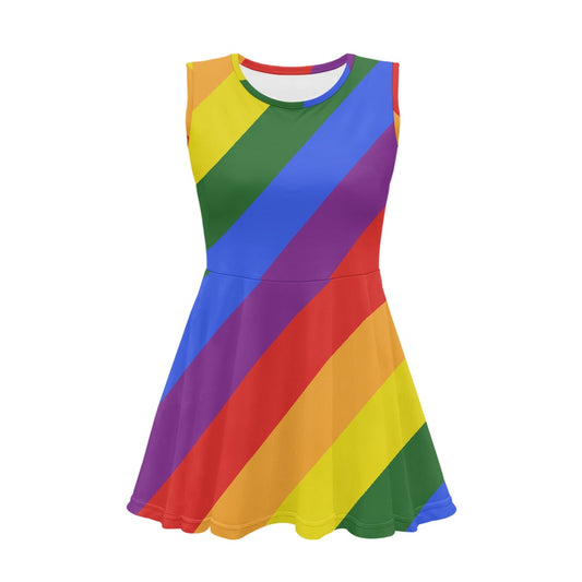 Rainbow Cheerleaders dress white