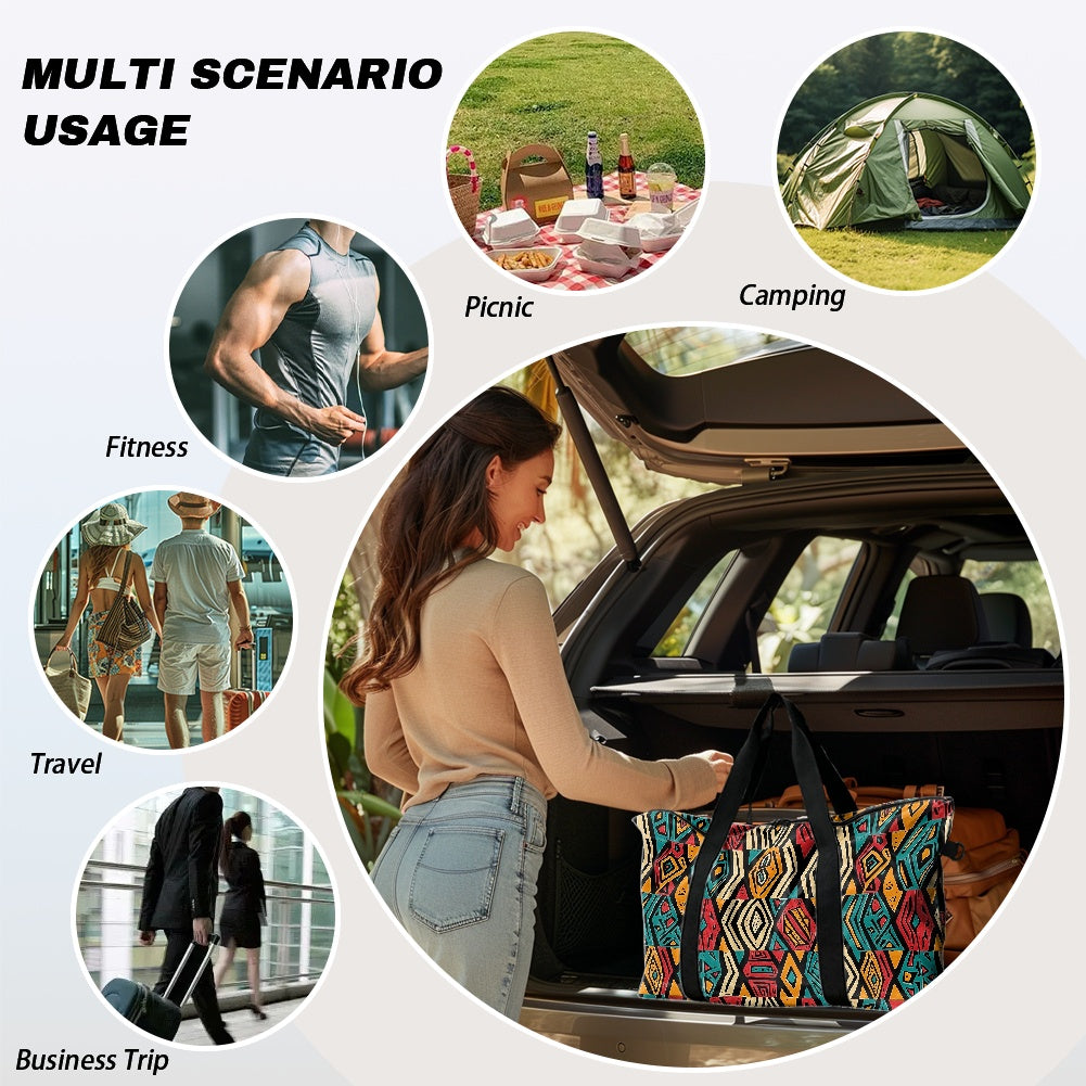 Ethnic Geometric pattern Lightweight luggage