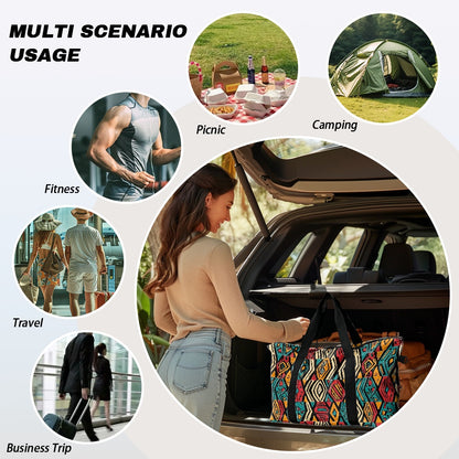 Ethnic Geometric pattern Lightweight luggage