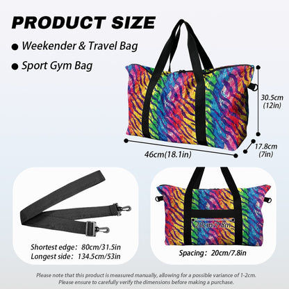 Rainbow Animal Skin pattern Lightweight luggage