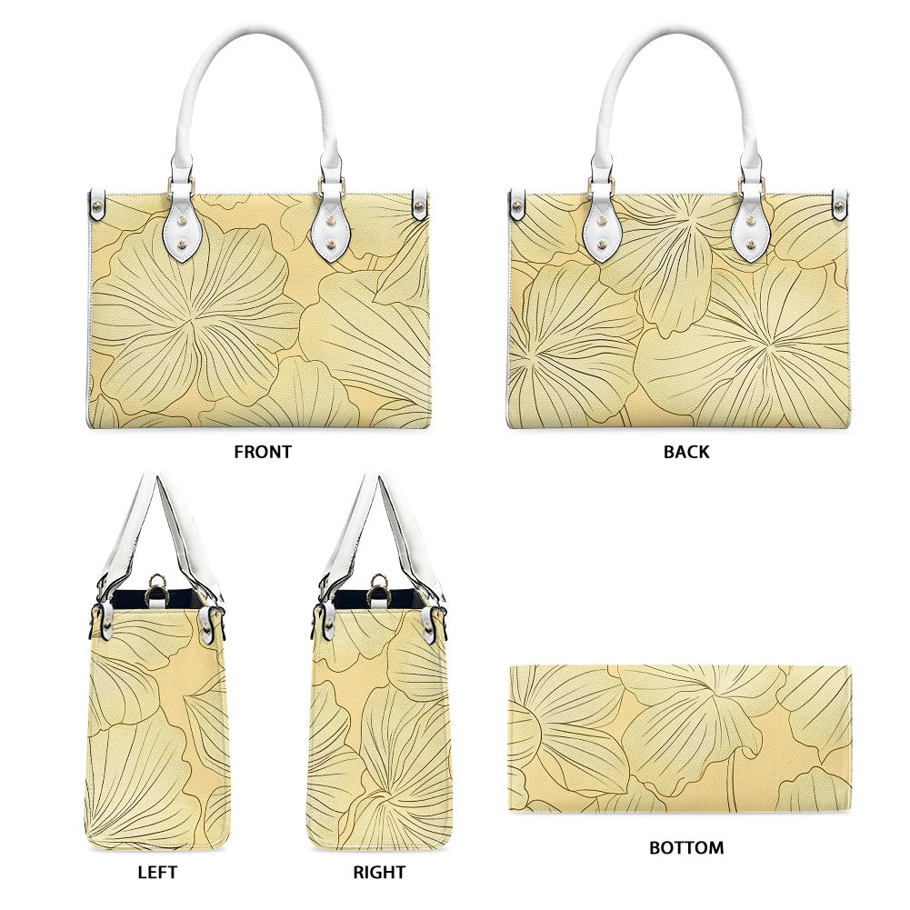 Women's PU leather twill handbag