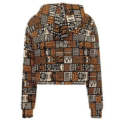 Women's midriff-baring sweatshirt - Ethnic African