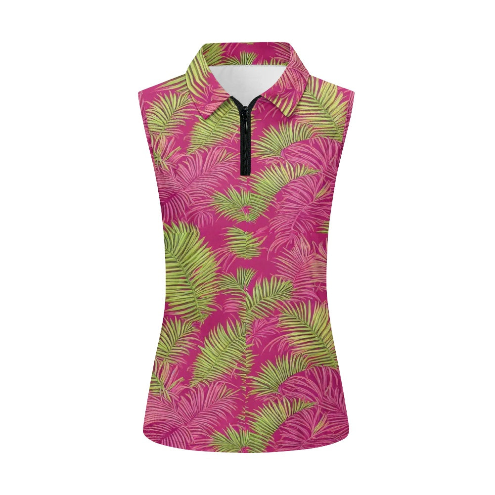 Women's Golf Sleeveless Shirt white