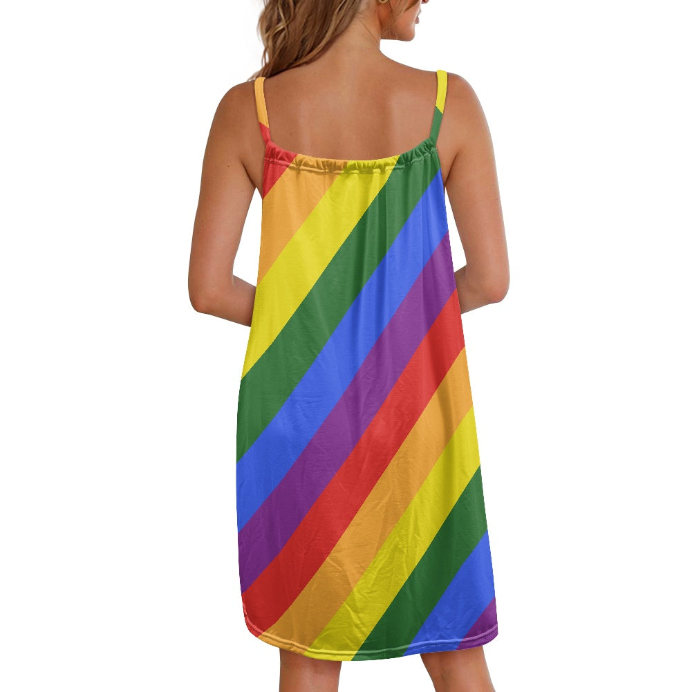 Rainbow Strappy dress