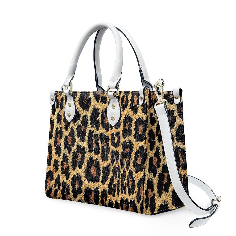 Leopard print Women's PU leather twill handbag