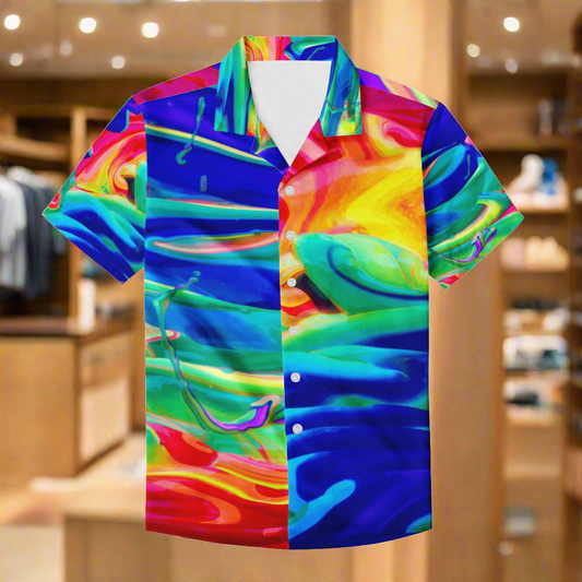 Rainbow Pride | Gay Pride | LGBTQ Pride | Men's Hawaiian Shirt | Men's Aloha Shirt