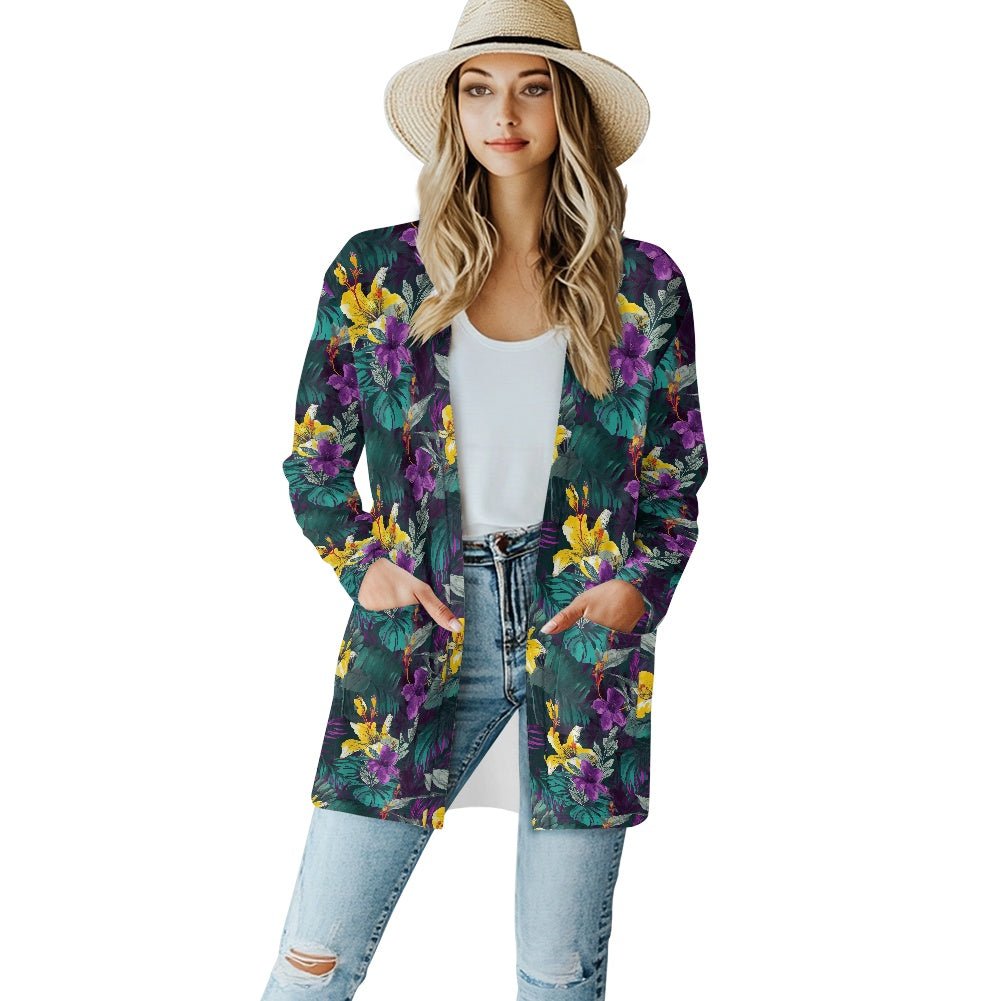 Long-sleeved cardigan jacket