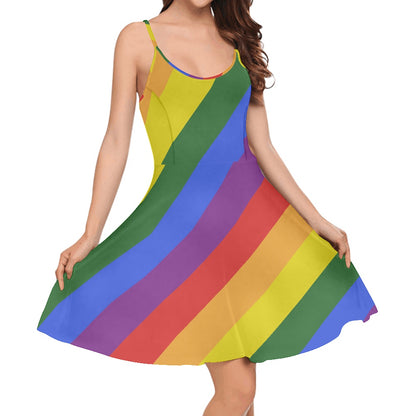 Rainbow Strappy dress