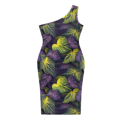 Discover Elegance: Luxtrini's One-Shoulder Slim Dress - Tropical
