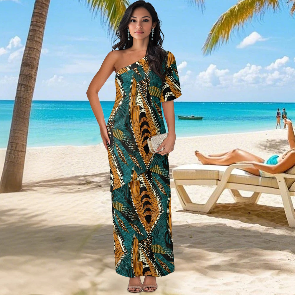 Elegant Off-Shoulder Two-Piece Dress for Women