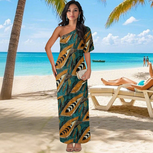 Elegant Off-Shoulder Two-Piece Dress for Women