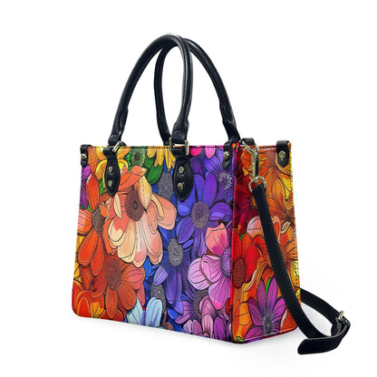 Women's PU leather twill handbag