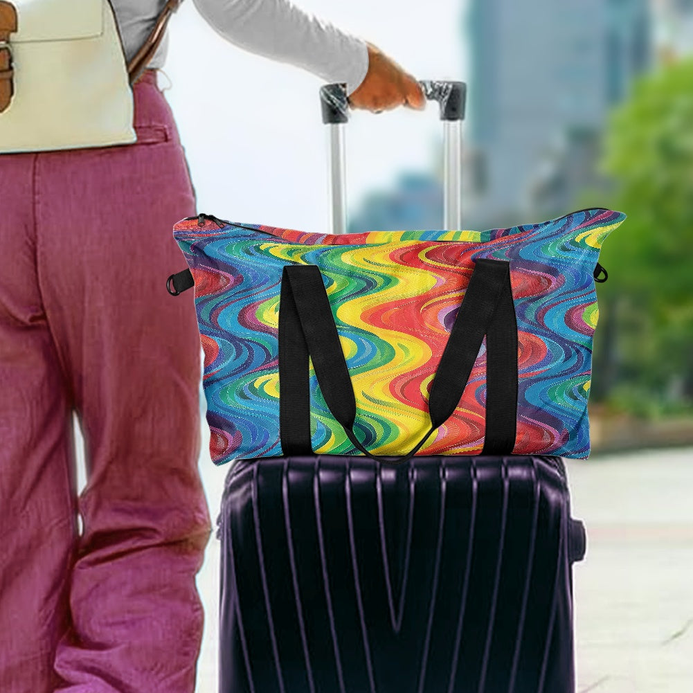 Wavy Rainbow Lightweight luggage