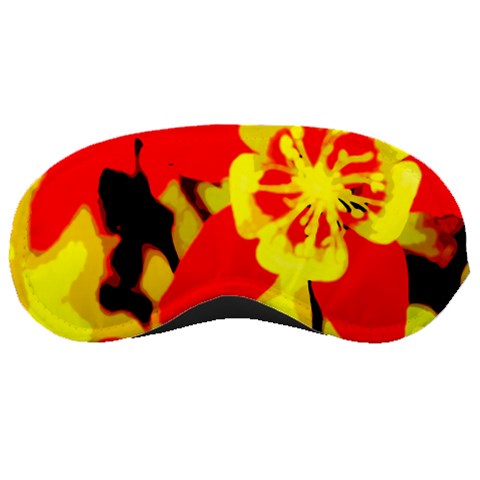 Red and Yellow Hibiscus Sleeping Mask