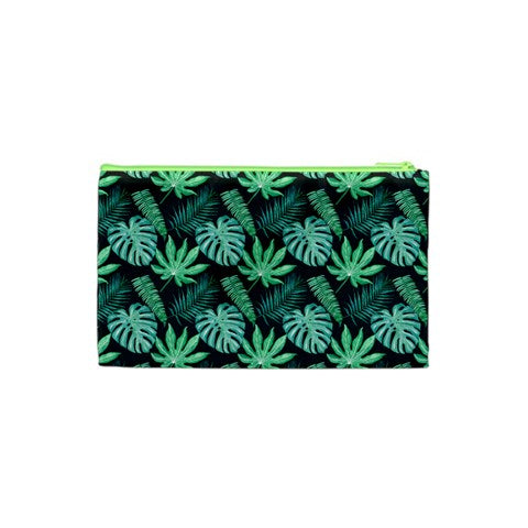 Black Monstera Cosmetic Bag (XS)