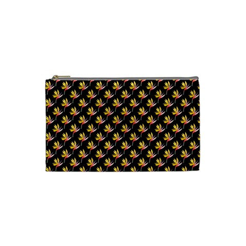 Cosmetic Bag (XS) Bird of Paradise on Black