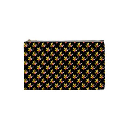 Cosmetic Bag (XS) Bird of Paradise on Black