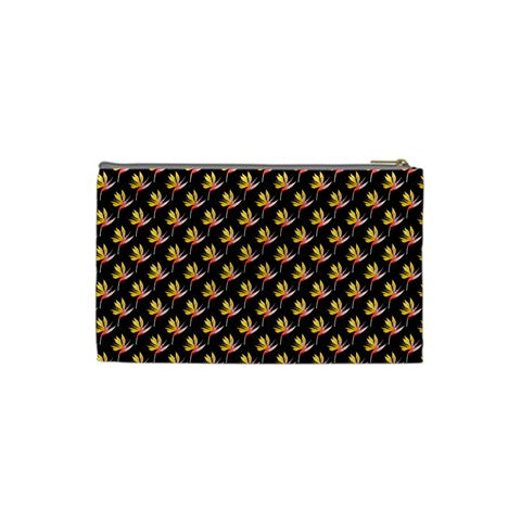 Cosmetic Bag (XS) Bird of Paradise on Black