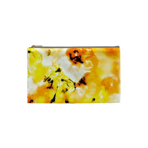 Cosmetic Bag (XS) Yellow Hibiscus Impressionist