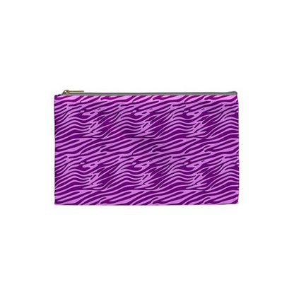 Cosmetic Bag (XS) Pink and Purple Stripes