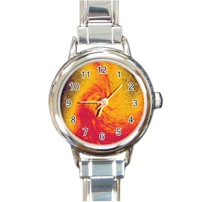 Round Italian Charm Watch Pele's Fire