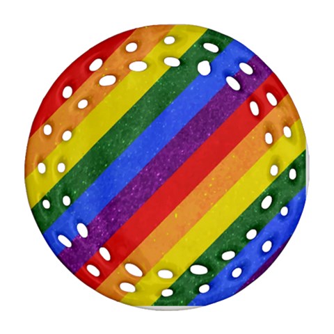 Rainbow Pride Ornament (Round Filigree)