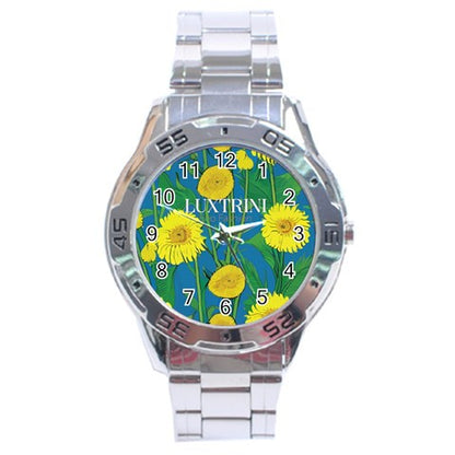 Sunflower Stainless Steel Analogue Watch