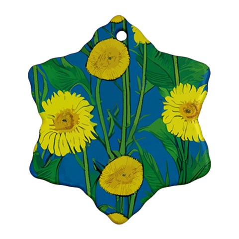 Sunflower Ornament (Snowflake)