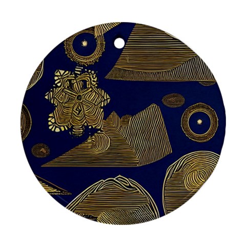 African Ethnic Design Ornament (Round)