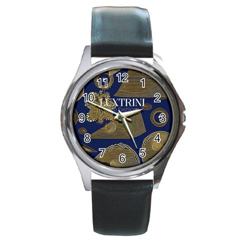 African | Ethnic | Round Metal Watch